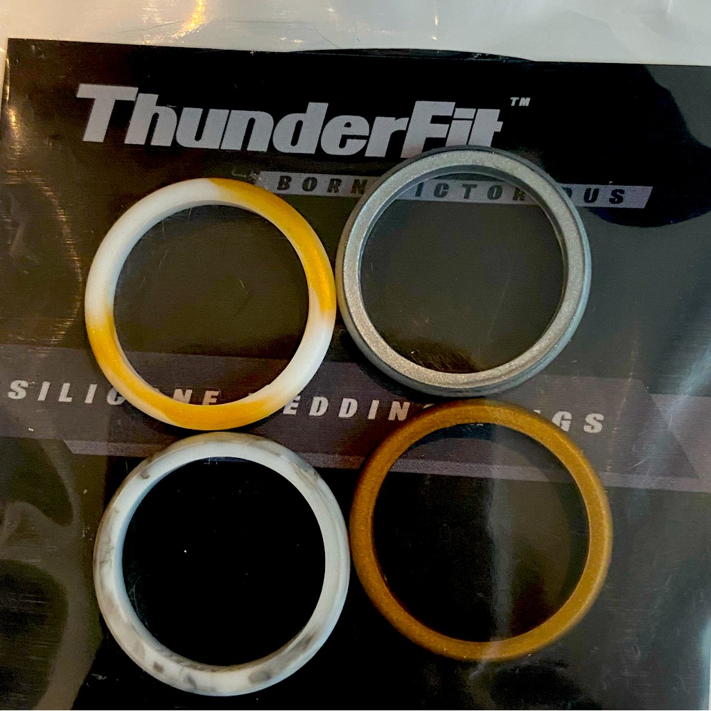 Silicone Wedding Rings, Size 9
